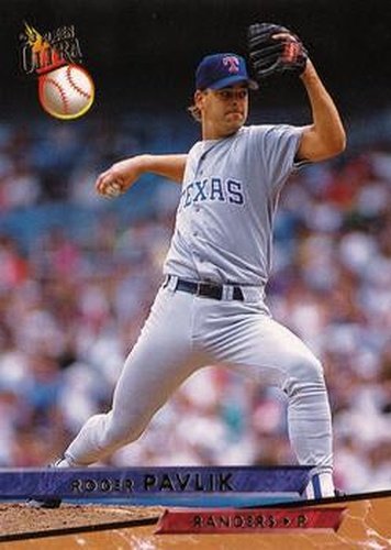 #283 Roger Pavlik - Texas Rangers - 1993 Ultra Baseball