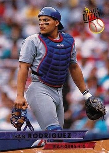 #284 Ivan Rodriguez - Texas Rangers - 1993 Ultra Baseball