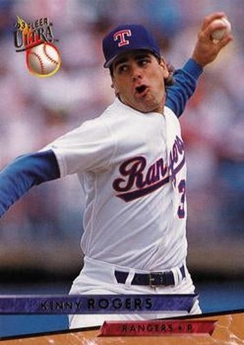 #285 Kenny Rogers - Texas Rangers - 1993 Ultra Baseball