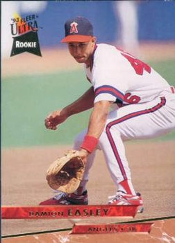 #161 Damion Easley - California Angels - 1993 Ultra Baseball
