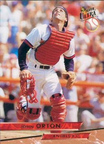 #167 John Orton - California Angels - 1993 Ultra Baseball