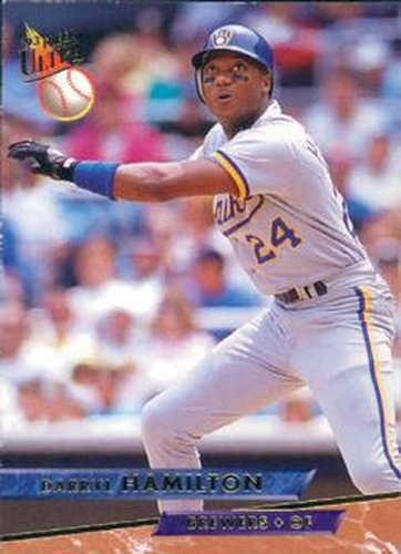 #219 Darryl Hamilton - Milwaukee Brewers - 1993 Ultra Baseball