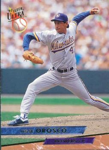 #223 Jesse Orosco - Milwaukee Brewers - 1993 Ultra Baseball