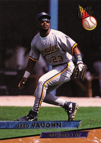 #225 Greg Vaughn - Milwaukee Brewers - 1993 Ultra Baseball