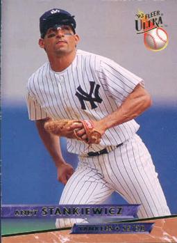 #249 Andy Stankiewicz - New York Yankees - 1993 Ultra Baseball