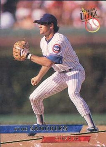 #320 Ryne Sandberg - Chicago Cubs - 1993 Ultra Baseball