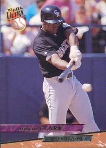 #345 Jerald Clark - Colorado Rockies - 1993 Ultra Baseball