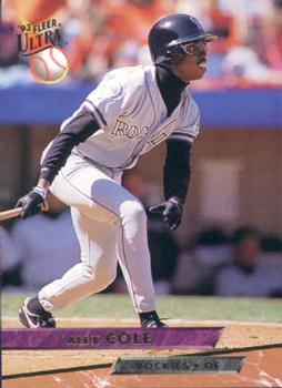 #346 Alex Cole - Colorado Rockies - 1993 Ultra Baseball