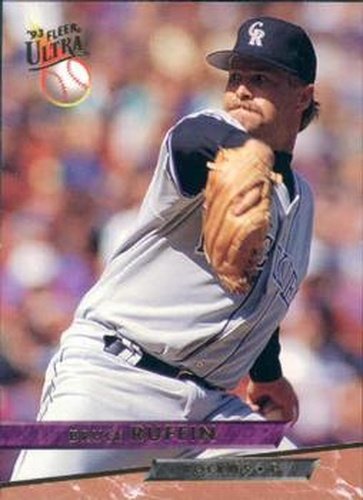 #357 Bruce Ruffin - Colorado Rockies - 1993 Ultra Baseball