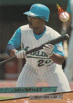 #368 Greg Briley - Florida Marlins - 1993 Ultra Baseball