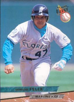 #375 Junior Felix - Florida Marlins - 1993 Ultra Baseball