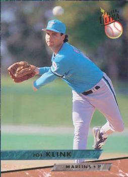 #380 Joe Klink - Florida Marlins - 1993 Ultra Baseball