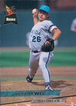 #381 Richie Lewis - Florida Marlins - 1993 Ultra Baseball