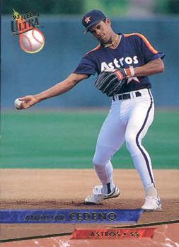 #391 Andujar Cedeno - Houston Astros - 1993 Ultra Baseball