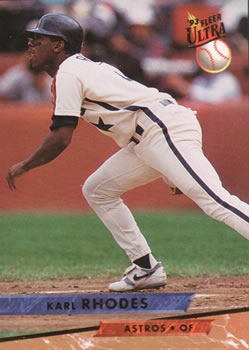 #395 Karl Rhodes - Houston Astros - 1993 Ultra Baseball