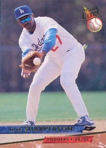#404 Mike Sharperson - Los Angeles Dodgers - 1993 Ultra Baseball