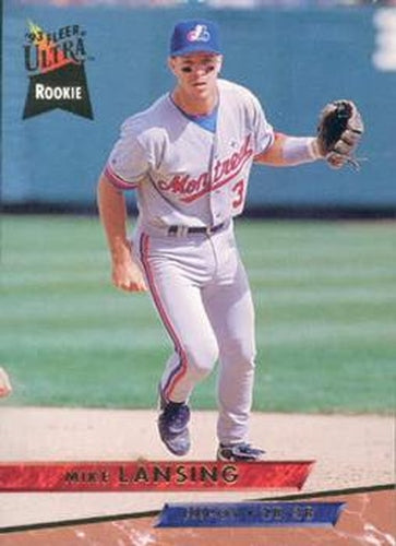 #417 Mike Lansing - Montreal Expos - 1993 Ultra Baseball