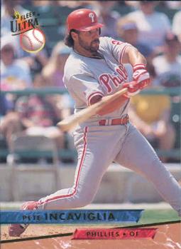 #442 Pete Incaviglia - Philadelphia Phillies - 1993 Ultra Baseball
