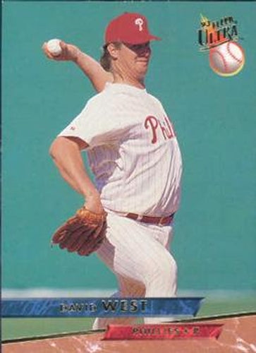 #447 David West - Philadelphia Phillies - 1993 Ultra Baseball