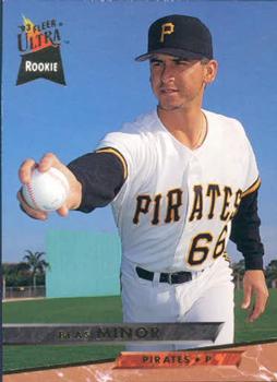 #452 Blas Minor - Pittsburgh Pirates - 1993 Ultra Baseball
