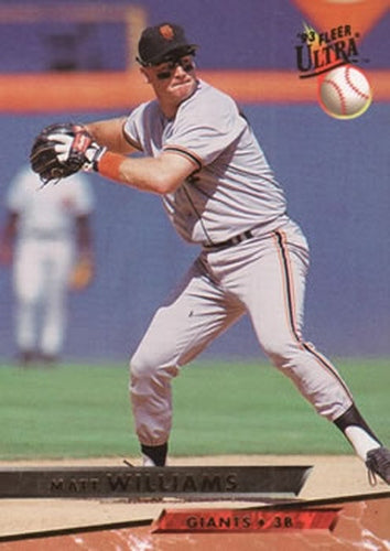#490 Matt Williams - San Francisco Giants - 1993 Ultra Baseball