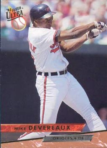 #493 Mike Devereaux - Baltimore Orioles - 1993 Ultra Baseball