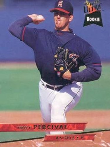 #522 Troy Percival - California Angels - 1993 Ultra Baseball