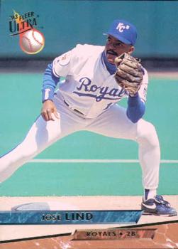 #563 Jose Lind - Kansas City Royals - 1993 Ultra Baseball
