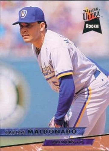 #573 Carlos Maldonado - Milwaukee Brewers - 1993 Ultra Baseball