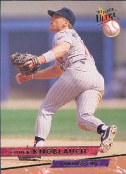 #583 Chuck Knoblauch - Minnesota Twins - 1993 Ultra Baseball