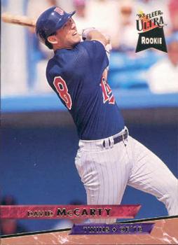 #586 David McCarty - Minnesota Twins - 1993 Ultra Baseball