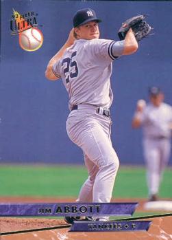#590 Jim Abbott - New York Yankees - 1993 Ultra Baseball
