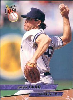 #593 Steve Farr - New York Yankees - 1993 Ultra Baseball