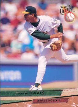 #604 Storm Davis - Oakland Athletics - 1993 Ultra Baseball