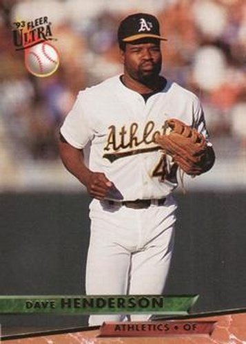 #608 Dave Henderson - Oakland Athletics - 1993 Ultra Baseball