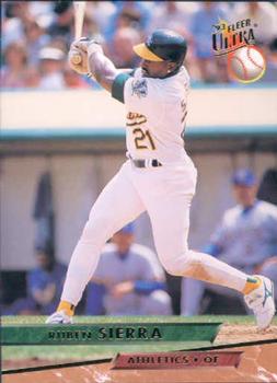 #613 Ruben Sierra - Oakland Athletics - 1993 Ultra Baseball
