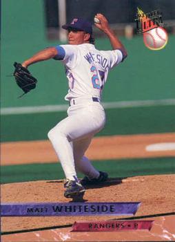 #638 Matt Whiteside - Texas Rangers - 1993 Ultra Baseball