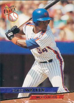 #80 Chico Walker - New York Mets - 1993 Ultra Baseball