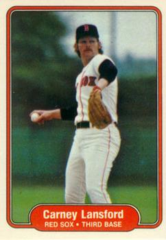 #298 Carney Lansford - Boston Red Sox - 1982 Fleer Baseball