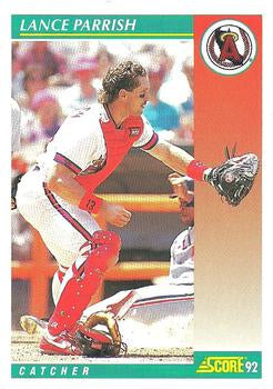 #298 Lance Parrish - California Angels - 1992 Score Baseball