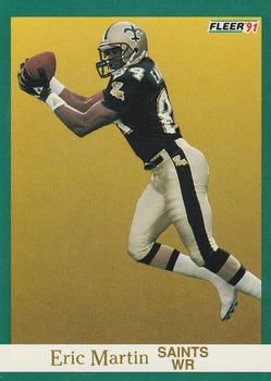 #298 Eric Martin - New Orleans Saints - 1991 Fleer Football