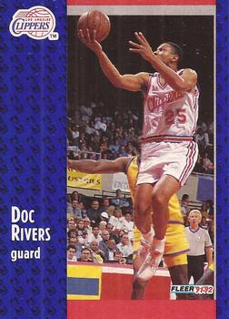 #298 Doc Rivers - Los Angeles Clippers - 1991-92 Fleer Basketball