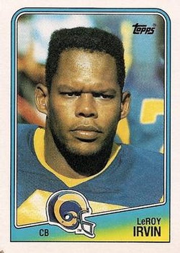 #298 Leroy Irvin - Los Angeles Rams - 1988 Topps Football