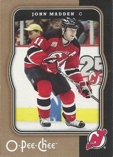#298 John Madden - New Jersey Devils - 2007-08 O-Pee-Chee Hockey