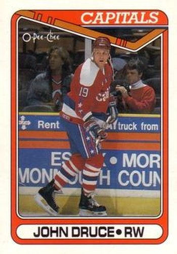 #298 John Druce - Washington Capitals - 1990-91 O-Pee-Chee Hockey