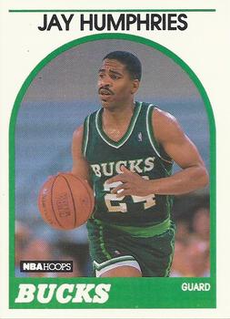 #298 Jay Humphries - Milwaukee Bucks - 1989-90 Hoops Basketball