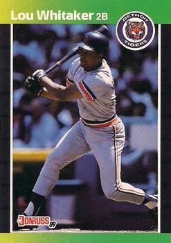 #298 Lou Whitaker - Detroit Tigers - 1989 Donruss Baseball