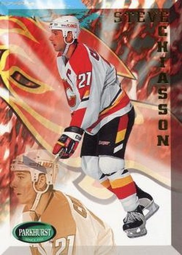 #298 Steve Chiasson - Calgary Flames - 1995-96 Parkhurst International Hockey