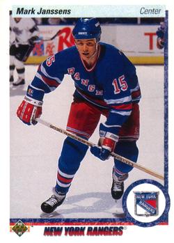 #298 Mark Janssens - New York Rangers - 1990-91 Upper Deck Hockey