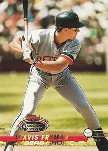 #298 Travis Fryman - Detroit Tigers - 1993 Stadium Club Baseball